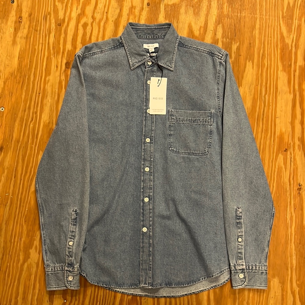 PELLOW-LS DENIM BUTTON DO